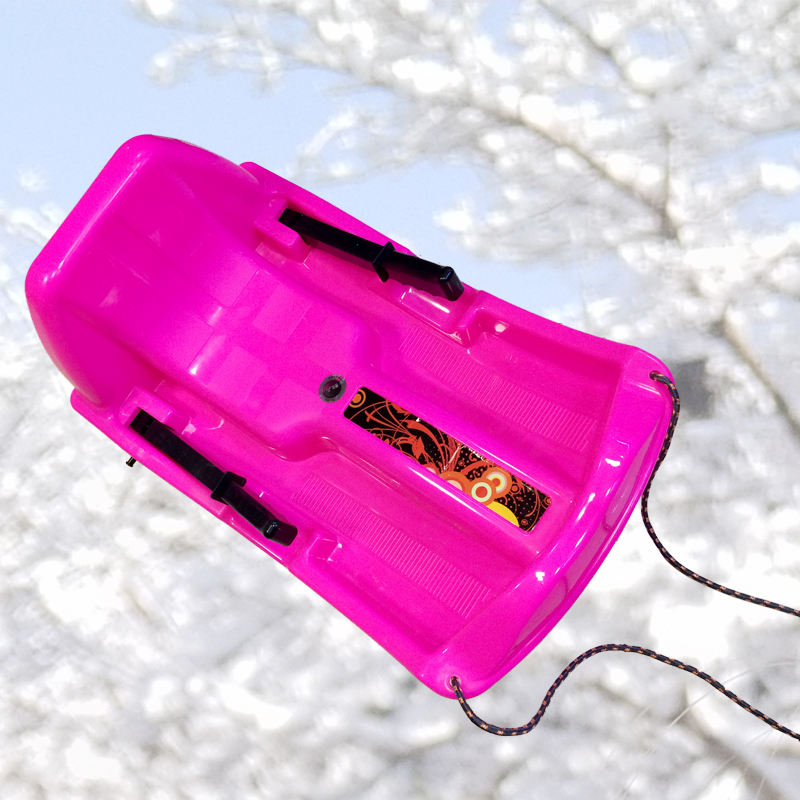 儿童滑雪板带刹车带绳滑草板