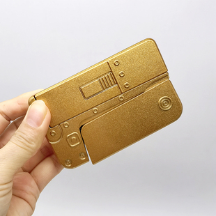 森精合工迷你合金儿童小手枪软胶玩具变形手机卡8090后怀旧玩具