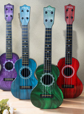 儿童音乐吉他仿真尤克里里乐器可弹奏早教益智4弦初学入门男孩女