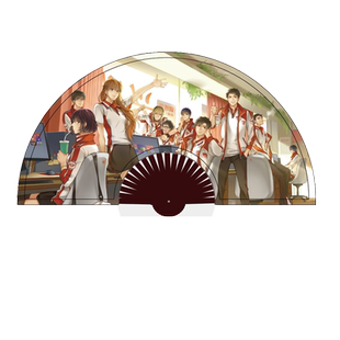 官方授权 全职高手周边纪念收藏折扇 国家、兴欣、轮回、霸图、微草、蓝雨6个战队 扇子礼品工艺扇蝴蝶蓝起点阅文授权周边