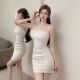 高级感宴会礼服包臀裙短裙 修身 纯欲气质性感抹胸连衣裙女夏季 新款