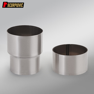 摩托车张雪500RR排气管改装配件57转51 57转60中尾段连接管转接头