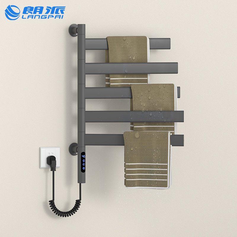 电热毛巾架可旋转家用卫生间烘干架碳纤维恒温加热明暗装置物架子