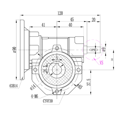 CYVF30高精密蜗轮蜗杆减速机小型变速箱步进伺服电机RV法兰铝合金,五金/工具,蜗轮蜗杆减速机,淘宝优惠券,粉丝福利购,淘宝优惠卷