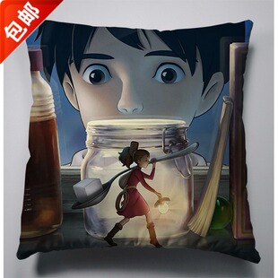 宫崎骏借东西的小人阿莉埃蒂翔霍米莉斯皮勒抱枕动漫周边礼物定制
