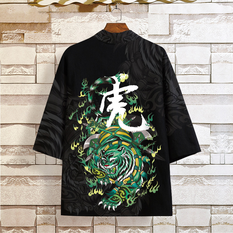 老虎头道袍外套男ins潮流夏季