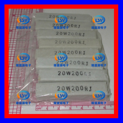 20W200欧 20W200RJ 20W200Ω 卧式陶瓷水泥电阻 RX27 水泥电阻
