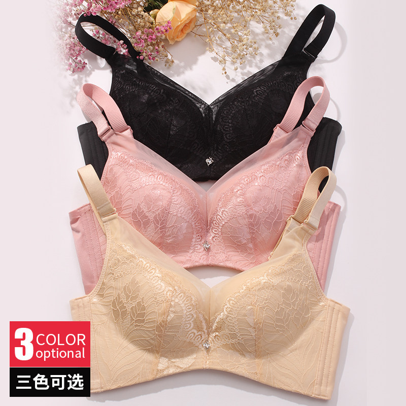 外贸出口日本女士内衣文胸无钢圈厚款聚拢舒适70C