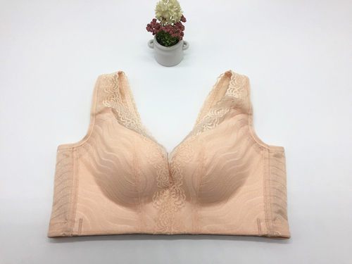收副乳女士光面简约风调整型文胸