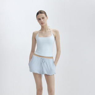 EYES 短款 花苞针织短裙裤 纯色百搭设计感系绳裙裤 女2025新款 LOUD