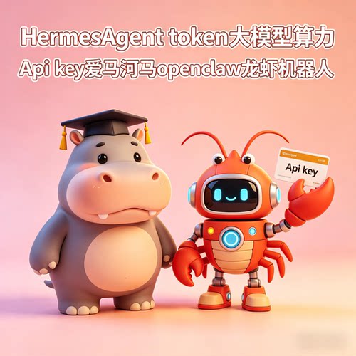 HermesAgent token大模型算力Api key爱马河马openclaw龙虾机器人