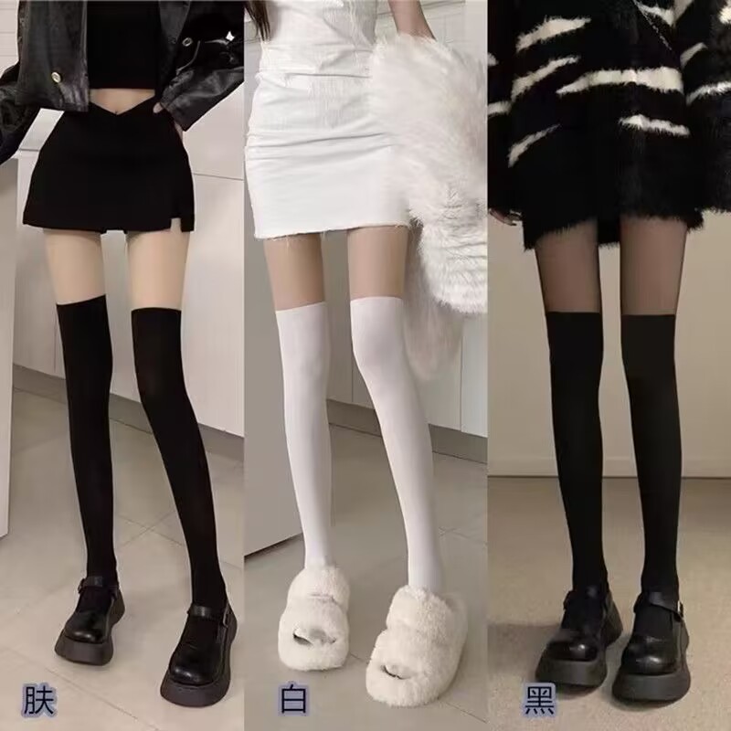 日系JK假大腿过膝打底袜