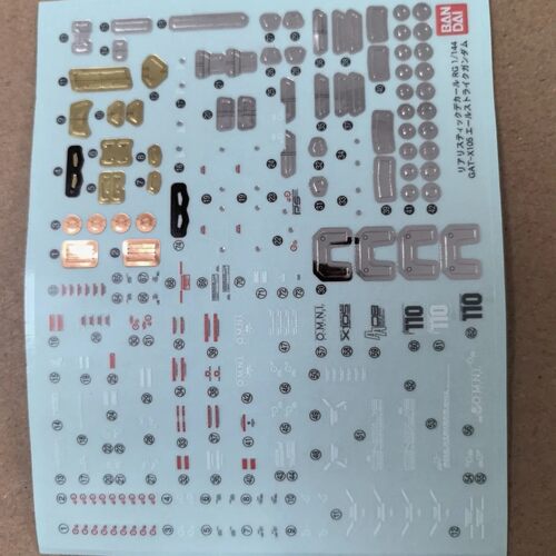 RG强袭武器配件 胶贴 贴纸 1:144 万代强袭高达 RG03 模型补件