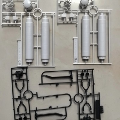 万代 独角兽 HG HGUC 全装备独角兽 武器配件 燃料罐一对 拼装