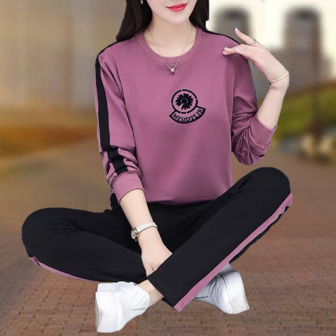 套装女休闲减龄运动两件套裤子秋
