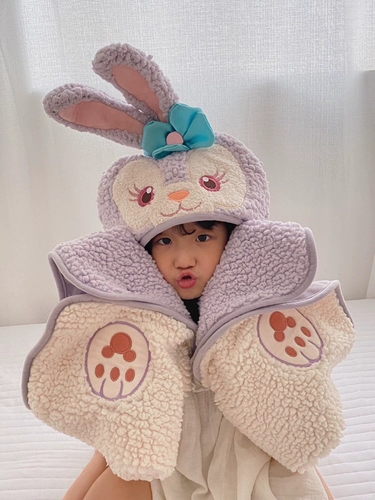 Дисней, детская накидка, зимнее милое одеяло, плащ с капюшоном