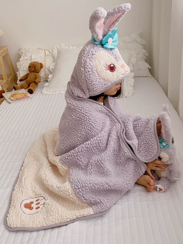 Дисней, детская накидка, зимнее милое одеяло, плащ с капюшоном