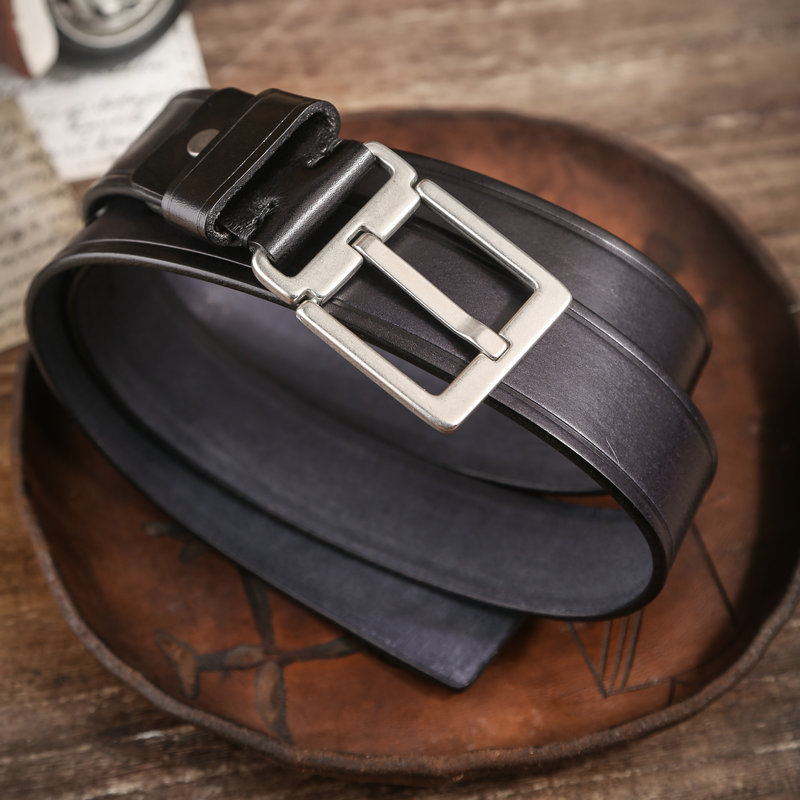 男款阿美咔叽头层牛皮美式复古