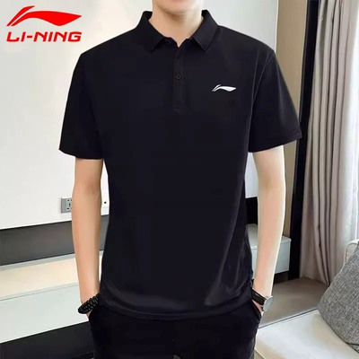 李宁polo衫短袖男士2025新款