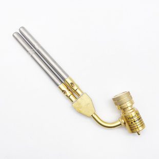 美式双管高温焊枪MAPP无氧焊炬喷火枪空调冰箱修理焊接双头喷火枪