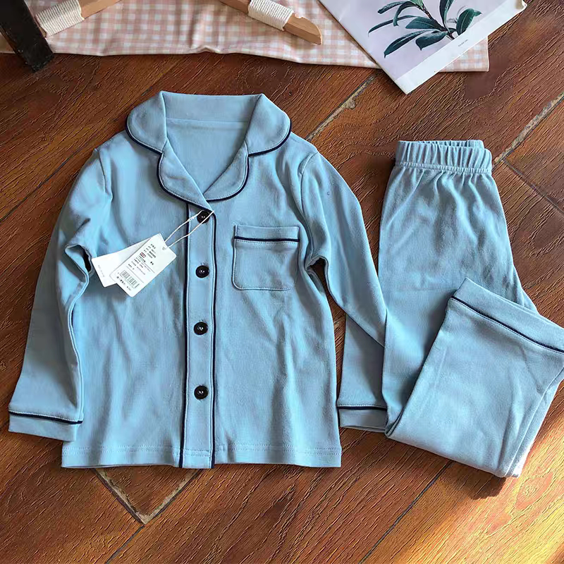 100%棉 110-180码特价大码童装儿童纯棉家居服套装中大童亲子睡衣