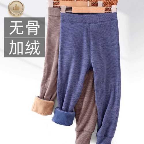 断码处理！宽松儿童加绒加厚保暖裤秋冬男女童打底裤子校服神器