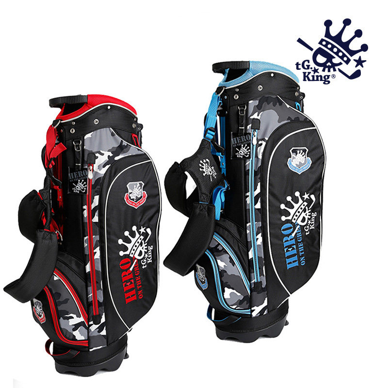 日本大阪熊TG.KING高尔夫球包支架包装备时尚双色款 轻便双肩包袋