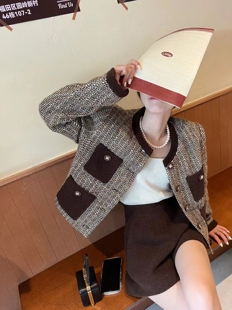 原创设计品牌YMQY秋冬新款2022复古百搭高腰显瘦羊毛纯色阔腿短裤