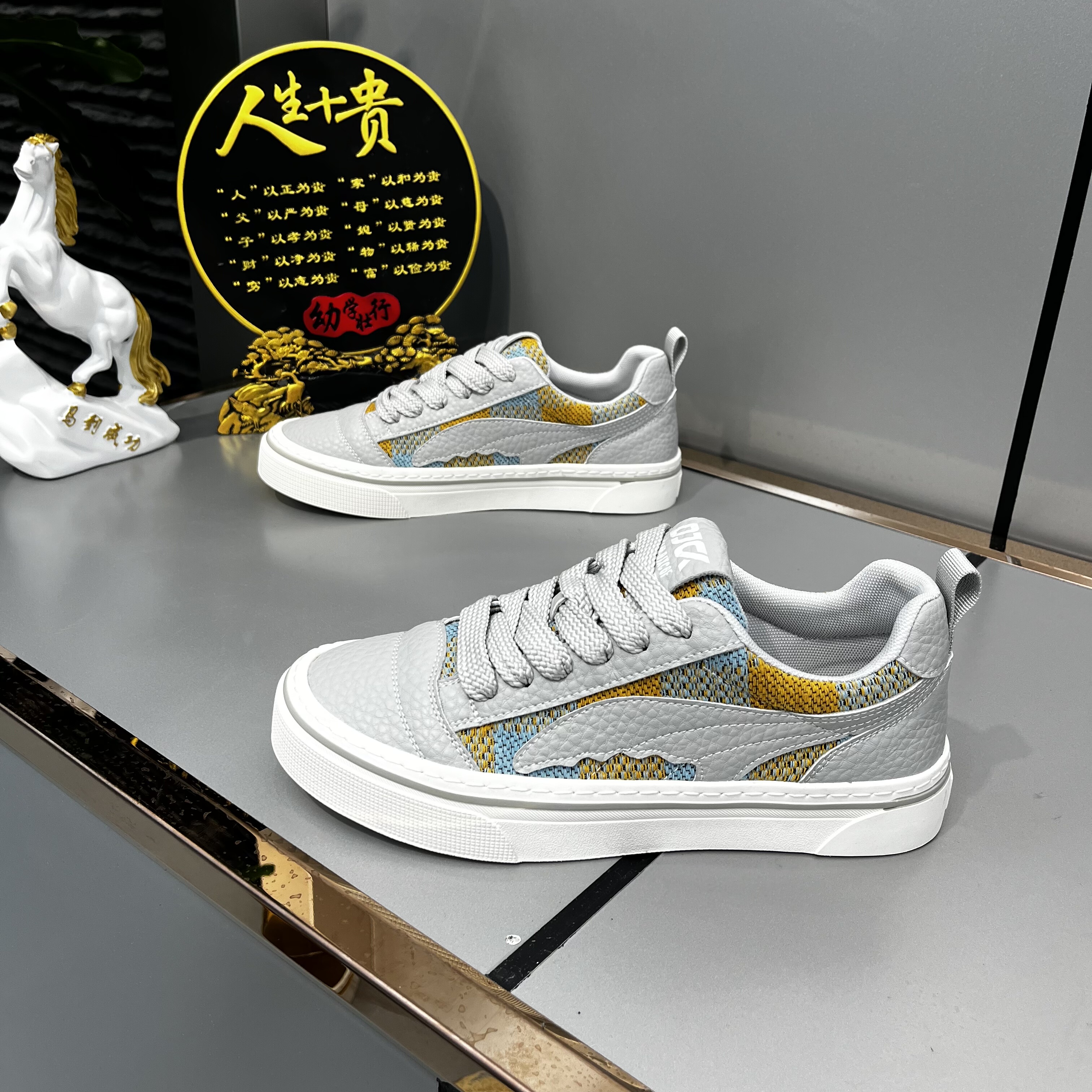 DJ88-293秋季新款时尚休闲运动板鞋百搭舒适低帮开车运动鞋网红潮