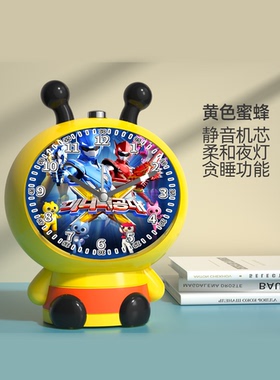 H款闹钟迷你特工队5之能巨鲨机甲金刚儿童变形机器人玩具男孩超微