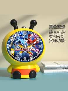 H款闹钟迷你特工队5之能巨鲨机甲金刚儿童变形机器人玩具男孩超微