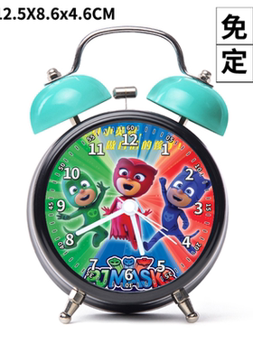 X款10睡衣小英雄闹钟床头打铃生日礼物益智音乐玩具动画卡通女孩