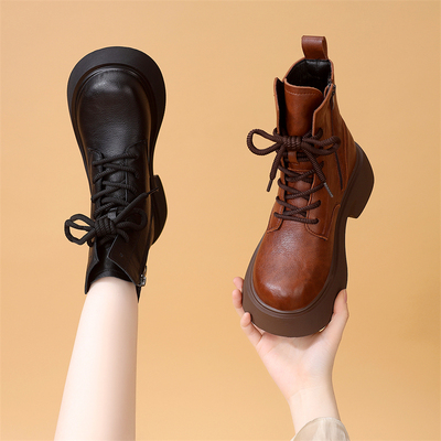 厚底马丁靴女款新款秋冬季