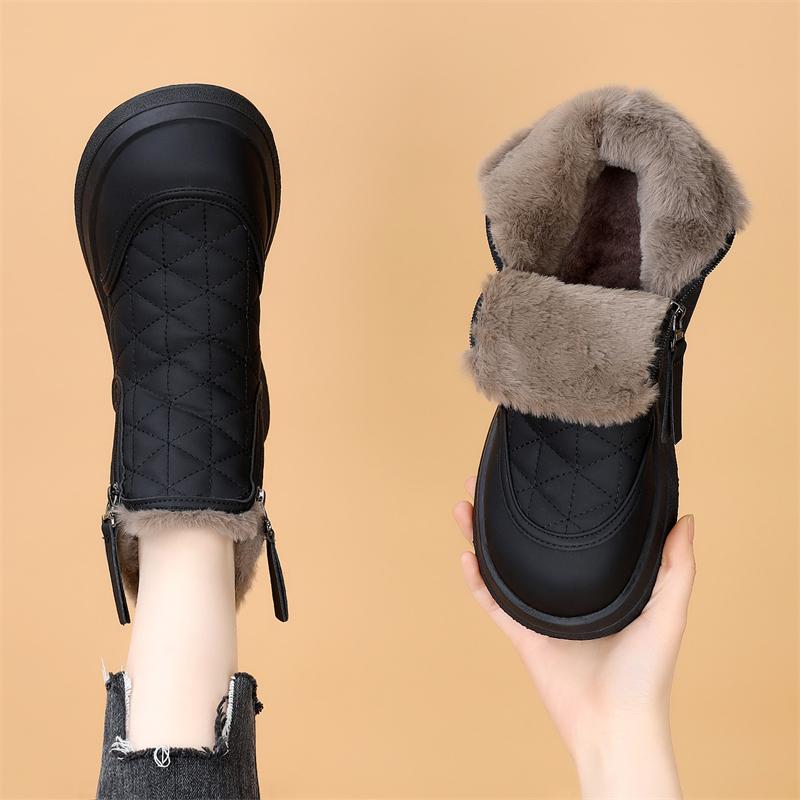 平底雪地靴冬季保暖加绒加厚