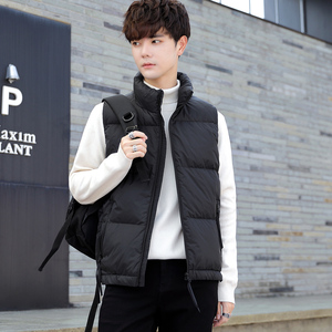 短款立领羽绒马夹男 休闲日系面包服保暖外套马甲背心M211-P120图片