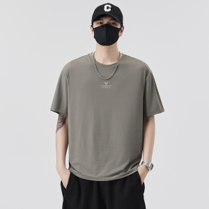 男士冰丝短袖T恤夏季百搭休闲运动圆领半袖上衣T65801-P35控69图片
