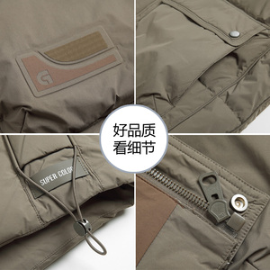 Tim男士马甲 连帽秋冬外穿羽绒服马夹韩版潮流坎肩外套M8076-P130图片