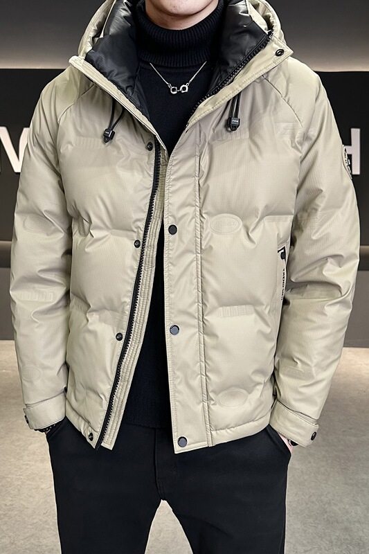 冬季店主风新款连帽羽绒服男短款保暖羽绒外套Y155-P175,男装羽绒服,电商A239