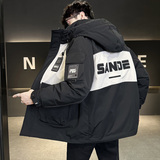 冬季店主风新款工装羽绒服男中长款冲锋衣保暖羽绒外套Y3611-P245，男装羽绒服，电商A239