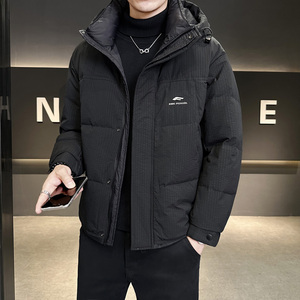 冬季店主风新款连帽标羽绒服男 短款保暖羽绒外套Y2516-P210图片