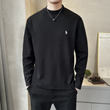 冬季德绒打底衫男卫衣T恤圆领休闲百搭潮流时尚简约上衣D810-P45，男装T恤，电商A239