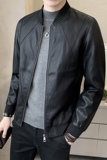 秋季短款皮衣棒球服外套男韩版修身机车皮夹克P719-P130，男装夹克，电商A239