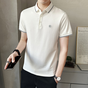 潮牌翻领POLO衫短袖t恤男士夏季新款韩版潮流体恤上衣PL88505-P58图片