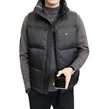 短款立领羽绒马夹男休闲日系面包服保暖外套马甲背心M75-P110，男装背心/马甲，电商A239