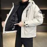 冬季新款店主工装羽绒服男短款冲锋衣保暖羽绒外套Y117-P200，男装羽绒服，电商A239