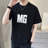 夏季新款潮流圆领短袖棉T韩版字母微阔打底T恤T8802-P48，男装T恤，电商A239