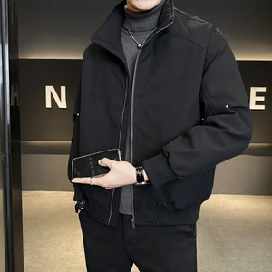 春季立领夹克外套百搭潮流高级感廓形外衣JK7708-P125，男装夹克，电商A239