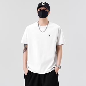 男士短袖T恤夏季新款时尚百搭休闲运动圆领半袖上衣T2202-P38控69图片
