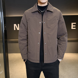 标轻薄羽绒服男休闲风冬季潮流翻领短款外套男士夹克Y190-P175图片