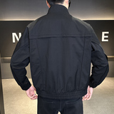 秋季立领夹克男休闲百搭外套时尚潮流上衣JK6533-P125，男装夹克，电商A239